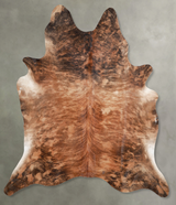 Medium Brindle XX-Large Brazilian Cowhide Rug 7'7"H x 6'10"W #A53565 by Hudson Hides