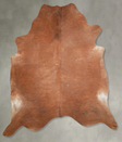 Solid Brown XX-Large Brazilian Cowhide Rug 8'0"H x 7'3"W #A53566 by Hudson Hides
