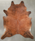 Medium Brindle XX-Large Brazilian Cowhide Rug 7'8"H x 6'11"W #A53568 by Hudson Hides