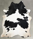 Black and White X-Large Brazilian Cowhide Rug 7'8"H x 6'4"W #A53573 by Hudson Hides