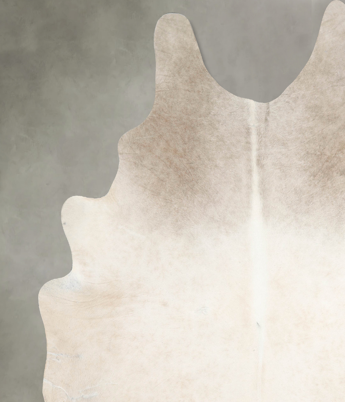 Ivory with Beige XX-Large Brazilian Cowhide Rug 8'6"H x 6'9"W #A53575 by Hudson Hides