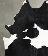 Black and White X-Large Brazilian Cowhide Rug 7'9"H x 5'11"W #A53579 by Hudson Hides