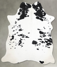 Black and White X-Large Brazilian Cowhide Rug 7'7"H x 6'2"W #A53581 by Hudson Hides