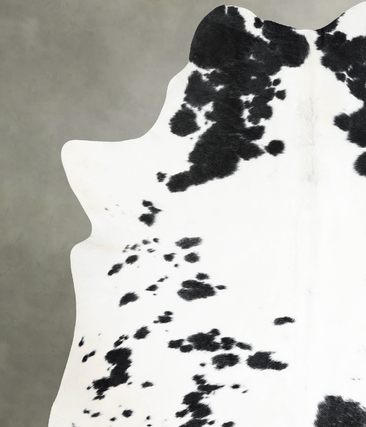 Black and White X-Large Brazilian Cowhide Rug 7'7"H x 6'2"W #A53581 by Hudson Hides