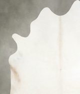 Ivory with Beige XX-Large Brazilian Cowhide Rug 8'1"H x 7'1"W #A53586 by Hudson Hides