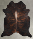 Dark Brindle X-Large Brazilian Cowhide Rug 7'9"H x 6'4"W #A53590 by Hudson Hides