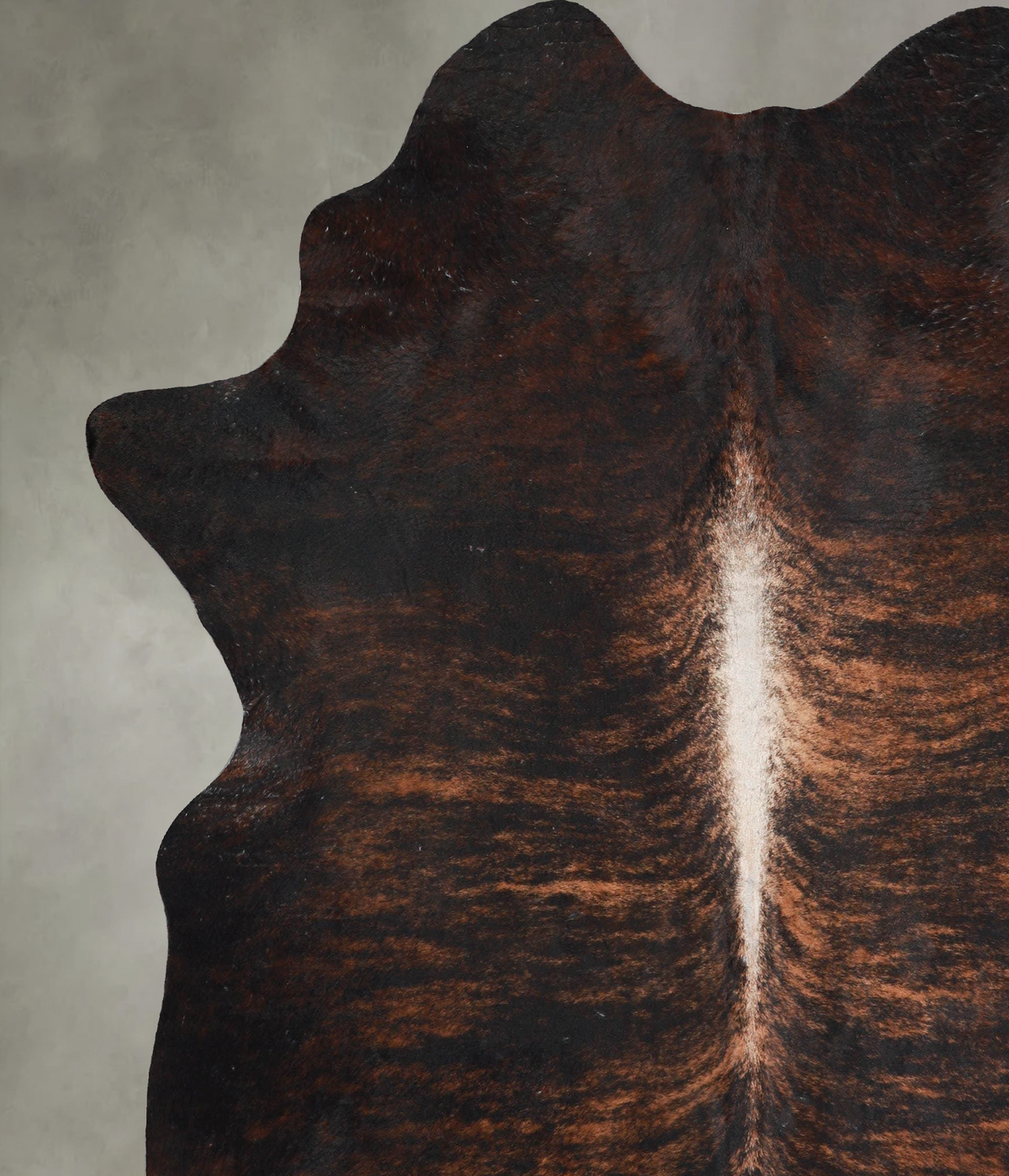 Dark Brindle X-Large Brazilian Cowhide Rug 7'9"H x 6'4"W #A53590 by Hudson Hides