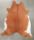 Solid Brown XX-Large Brazilian Cowhide Rug 7'3"H x 7'1"W #A53596 by Hudson Hides