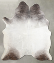 Medium Grey X-Large Brazilian Cowhide Rug 7'2"H x 6'0"W #A53599 by Hudson Hides