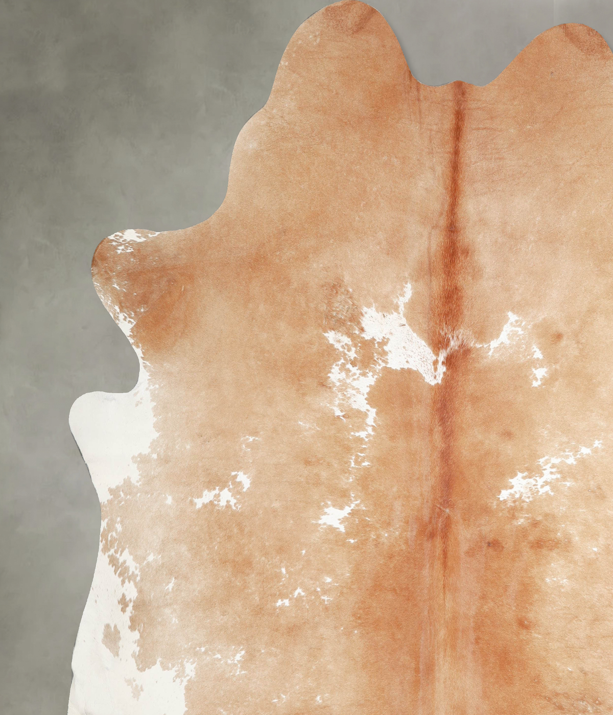 Beige and White XX-Large Brazilian Cowhide Rug 8'0"H x 7'8"W #A53600 by Hudson Hides