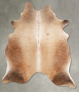 Light Caramel X-Large Brazilian Cowhide Rug 7'7"H x 6'6"W #A53602 by Hudson Hides