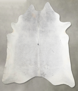 Medium Grey XX-Large Brazilian Cowhide Rug 7'4"H x 6'11"W #A53608 by Hudson Hides