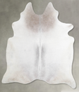 Medium Grey XX-Large Brazilian Cowhide Rug 7'8"H x 6'9"W #A53610 by Hudson Hides