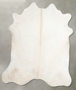 Solid White X-Large Brazilian Cowhide Rug 6'3"H x 6'11"W #A53613 by Hudson Hides