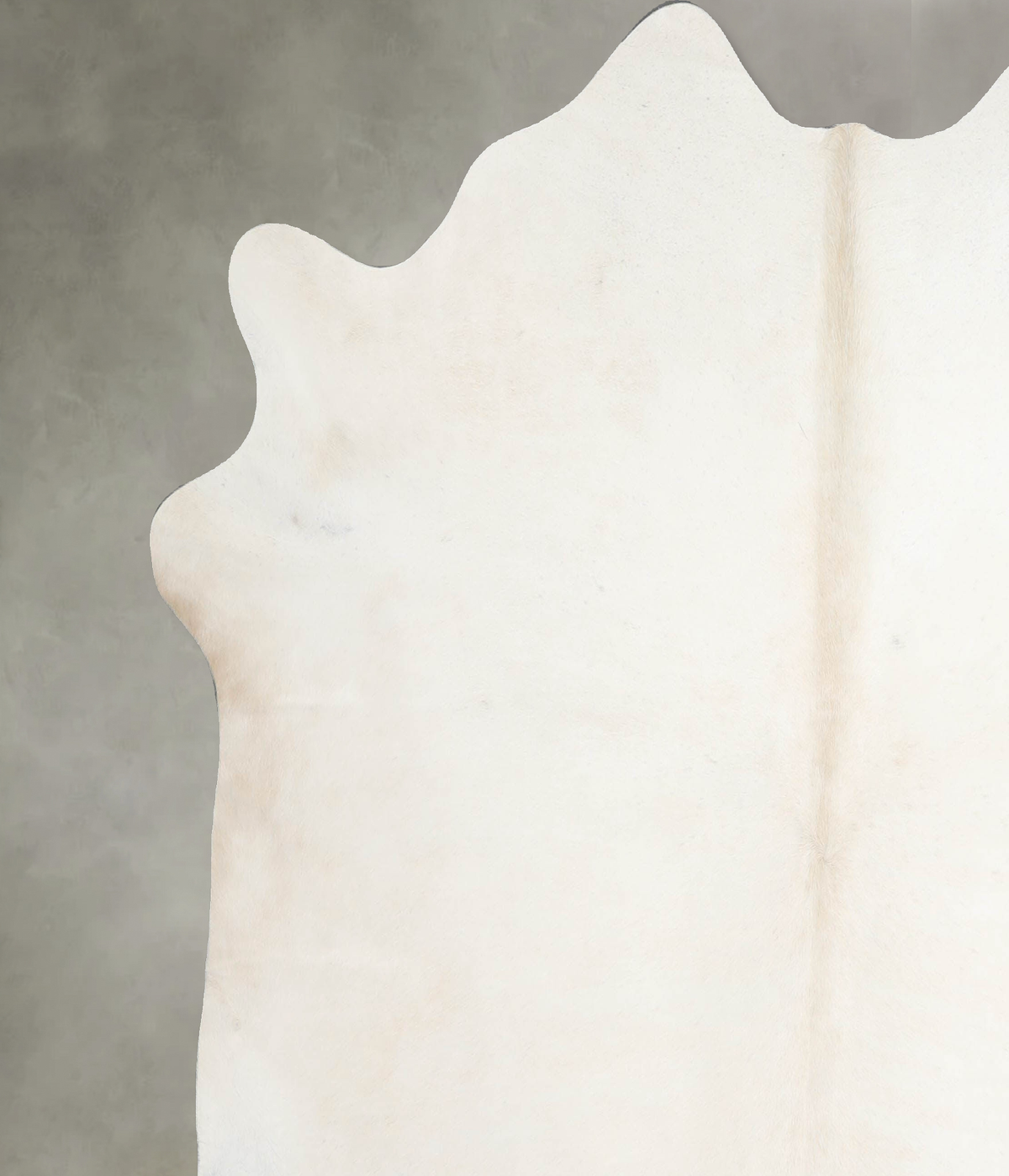 Solid White X-Large Brazilian Cowhide Rug 6'3"H x 6'11"W #A53613 by Hudson Hides