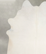 Solid White X-Large Brazilian Cowhide Rug 7'5"H x 6'6"W #A53614 by Hudson Hides