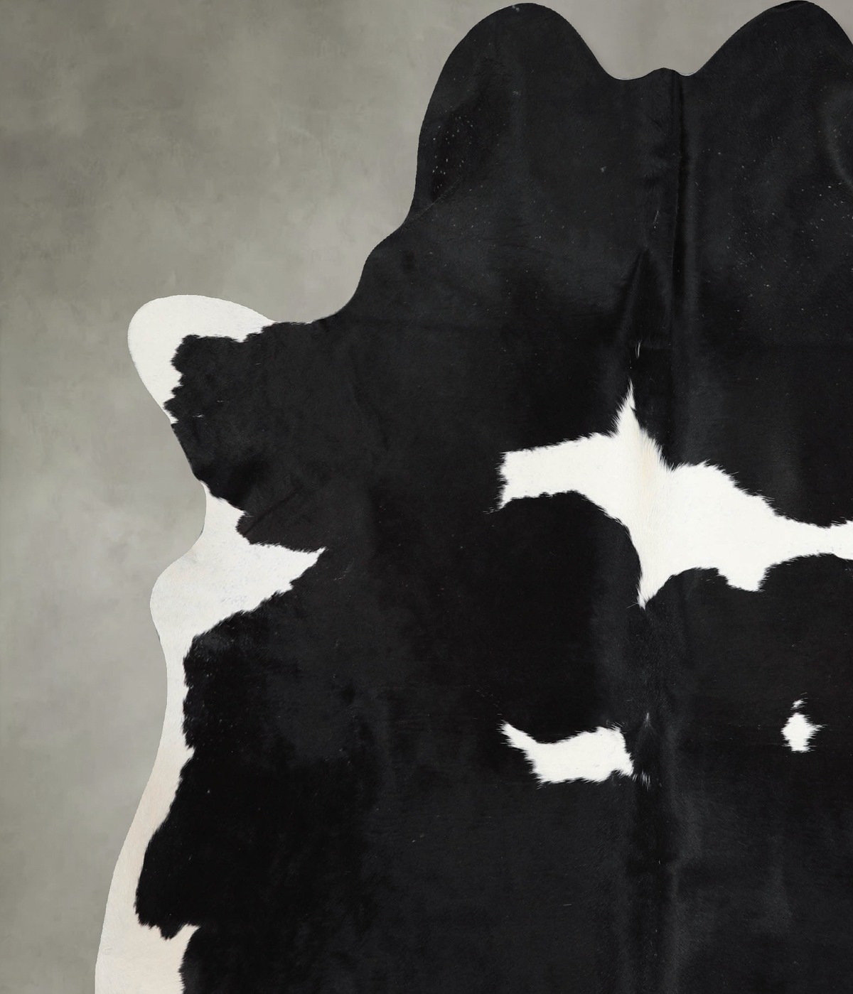 Black and White X-Large Brazilian Cowhide Rug 7'6"H x 6'6"W #A53618 by Hudson Hides