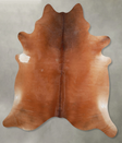 Solid Brown XX-Large Brazilian Cowhide Rug 7'10"H x 6'9"W #A53624 by Hudson Hides