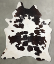 Chocolate and White X-Large Brazilian Cowhide Rug 7'10"H x 6'4"W #A53628 by Hudson Hides