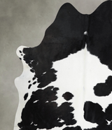 Black and White X-Large Brazilian Cowhide Rug 7'4"H x 6'6"W #A53630 by Hudson Hides