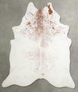 Ivory with Beige XX-Large Brazilian Cowhide Rug 7'11"H x 7'0"W #A53631 by Hudson Hides