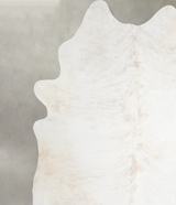 Ivory with Beige XX-Large Brazilian Cowhide Rug 7'9"H x 7'1"W #A53634 by Hudson Hides