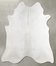 Light Grey X-Large Brazilian Cowhide Rug 6'9"H x 6'5"W #A53635 by Hudson Hides