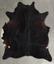Chocolate X-Large Brazilian Cowhide Rug 7'2"H x 6'4"W #A53637 by Hudson Hides