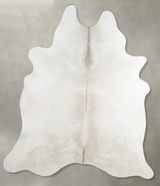 Grey with Beige X-Large Brazilian Cowhide Rug 7'8"H x 6'1"W #A53639 by Hudson Hides