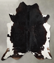 Chocolate and White XX-Large Brazilian Cowhide Rug 8'1"H x 7'3"W #A53640 by Hudson Hides