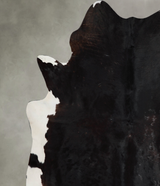 Chocolate and White XX-Large Brazilian Cowhide Rug 8'1"H x 7'3"W #A53640 by Hudson Hides