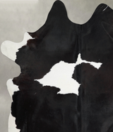 Black and White XX-Large Brazilian Cowhide Rug 8'3"H x 6'9"W #A53642 by Hudson Hides