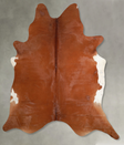Solid Brown XX-Large Brazilian Cowhide Rug 8'1"H x 6'9"W #A53656 by Hudson Hides