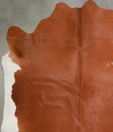 Solid Brown X-Large Brazilian Cowhide Rug 7'1"H x 7'0"W #A53659 by Hudson Hides