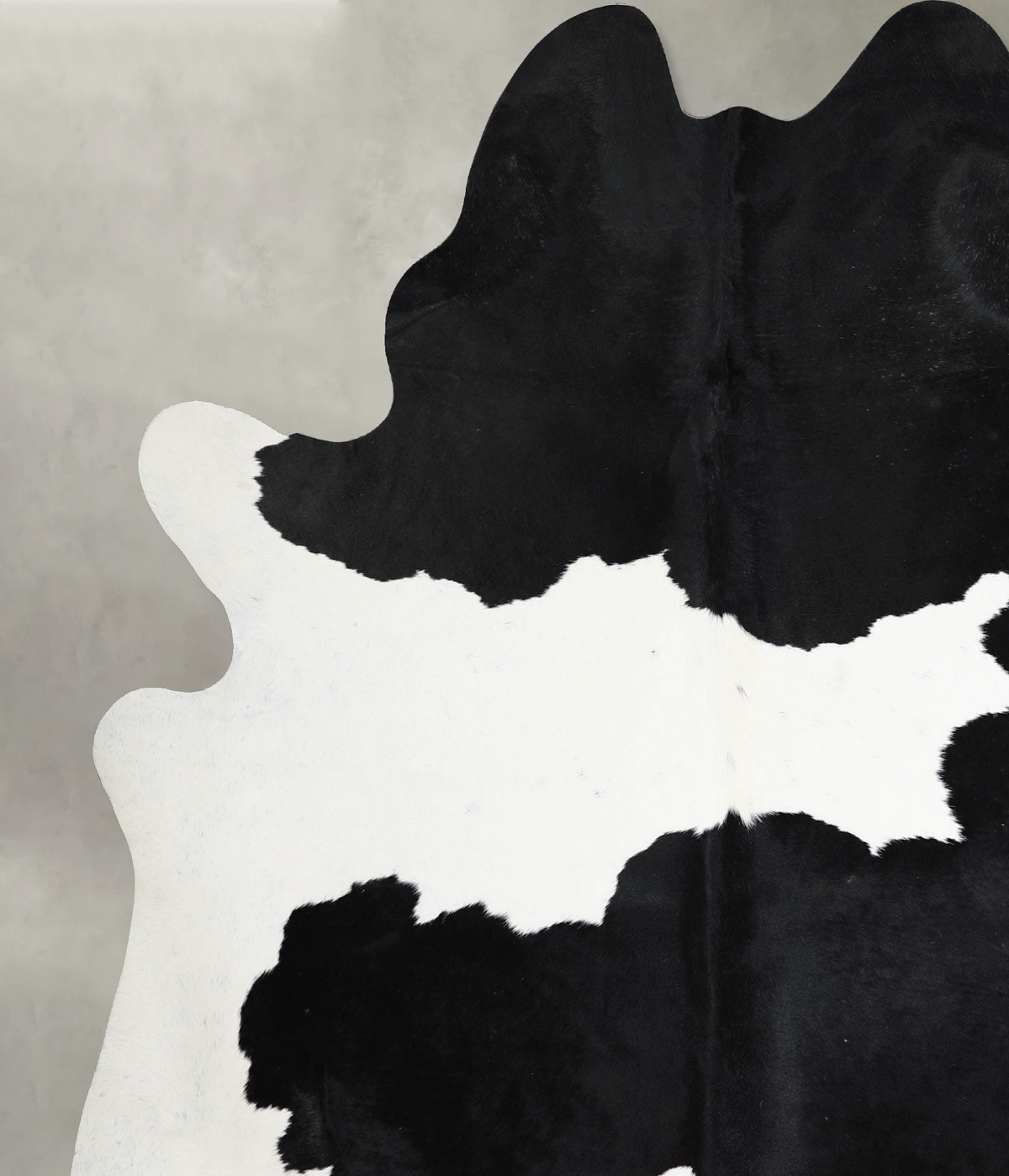 Black and White XX-Large Brazilian Cowhide Rug 7'9"H x 7'2"W #A53661 by Hudson Hides