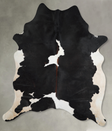 Black and White X-Large Brazilian Cowhide Rug 7'7"H x 6'0"W #A53663 by Hudson Hides