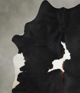Black and White X-Large Brazilian Cowhide Rug 7'7"H x 6'0"W #A53663 by Hudson Hides