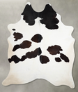 Black and White XX-Large Brazilian Cowhide Rug 8'4"H x 6'1"W #A53668 by Hudson Hides