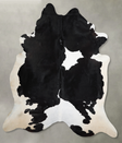 Black and White XX-Large Brazilian Cowhide Rug 8'9"H x 7'7"W #A53671 by Hudson Hides