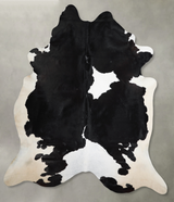 Black and White XX-Large Brazilian Cowhide Rug 8'9"H x 7'7"W #A53671 by Hudson Hides