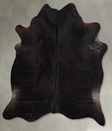 Solid Black XX-Large Brazilian Cowhide Rug 7'3"H x 6'11"W #A53672 by Hudson Hides