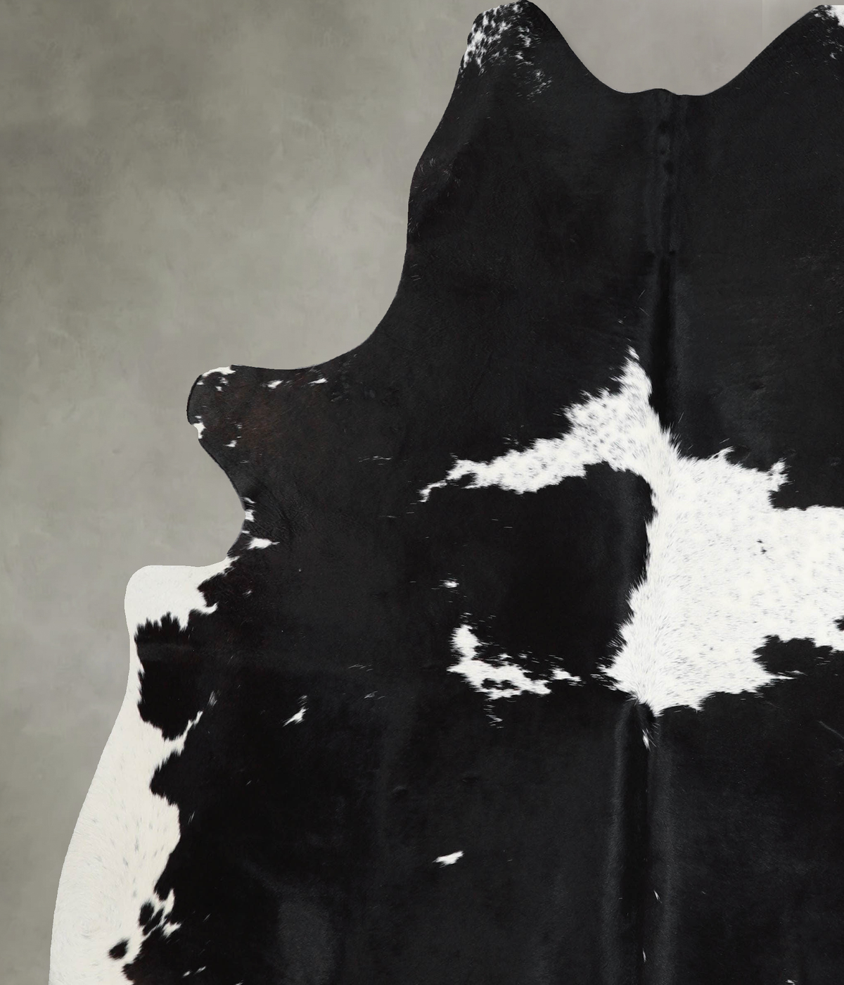 Black and White X-Large Brazilian Cowhide Rug 7'5"H x 6'4"W #A53674 by Hudson Hides