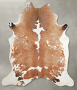 Brown and White X-Large Brazilian Cowhide Rug 7'3"H x 6'5"W #A53679 by Hudson Hides