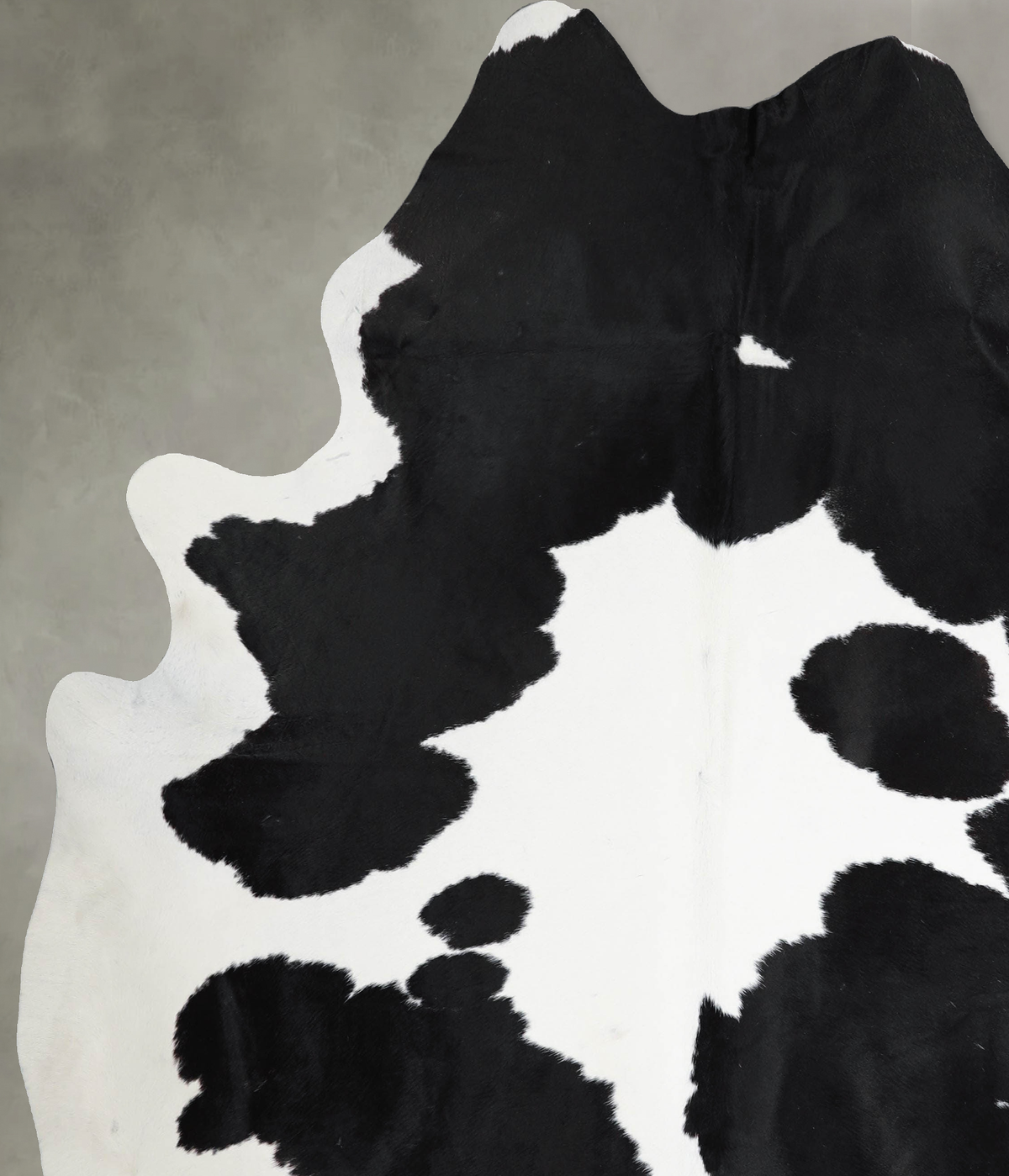 Black and White XX-Large Brazilian Cowhide Rug 8'1"H x 6'11"W #A53681 by Hudson Hides