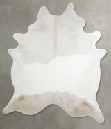 Ivory with Beige XX-Large Brazilian Cowhide Rug 8'2"H x 6'8"W #A53684 by Hudson Hides