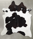 Black and White X-Large Brazilian Cowhide Rug 7'0"H x 6'3"W #A53687 by Hudson Hides