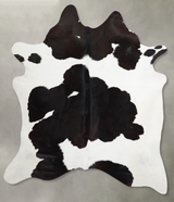 Black and White X-Large Brazilian Cowhide Rug 7'0"H x 6'3"W #A53687 by Hudson Hides
