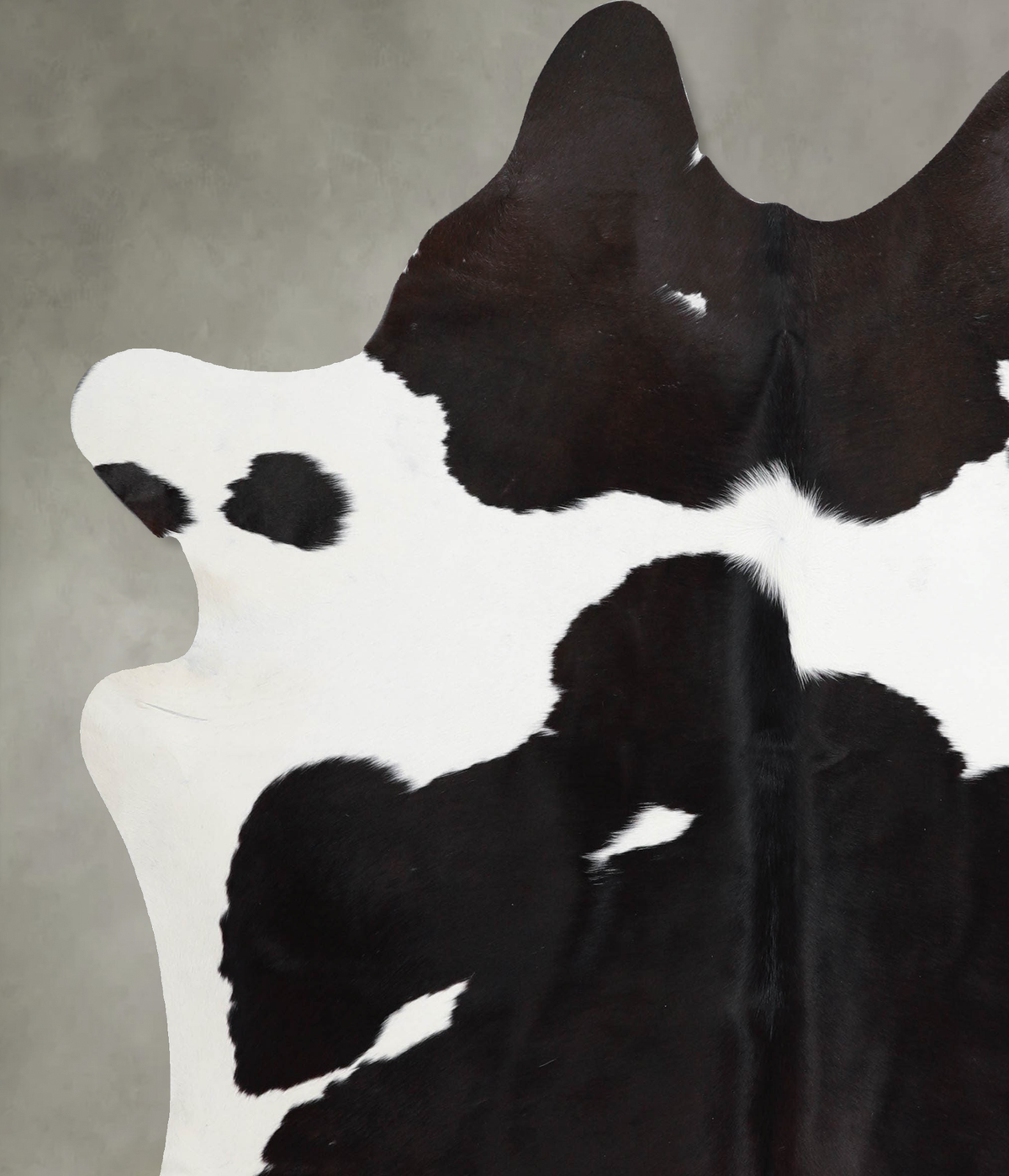 Black and White X-Large Brazilian Cowhide Rug 7'0"H x 6'3"W #A53687 by Hudson Hides
