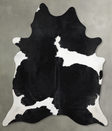 Black and White XX-Large Brazilian Cowhide Rug 8'6"H x 6'9"W #A53689 by Hudson Hides