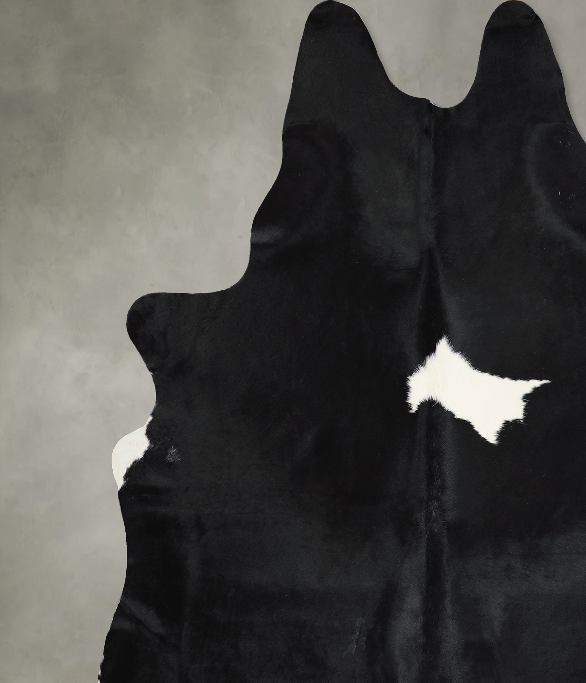 Black and White XX-Large Brazilian Cowhide Rug 7'10"H x 6'10"W #A53690 by Hudson Hides
